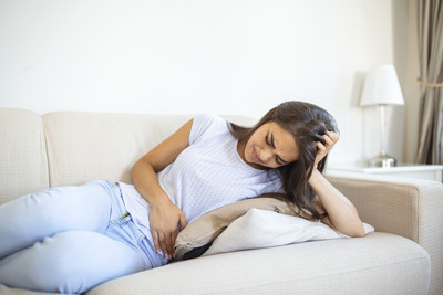 woman in pain